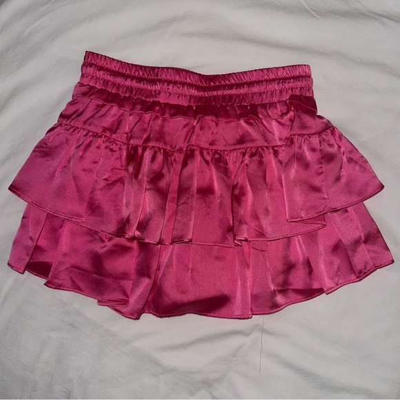 Pink Ruffled Mini Skort - Picture 4 of 6